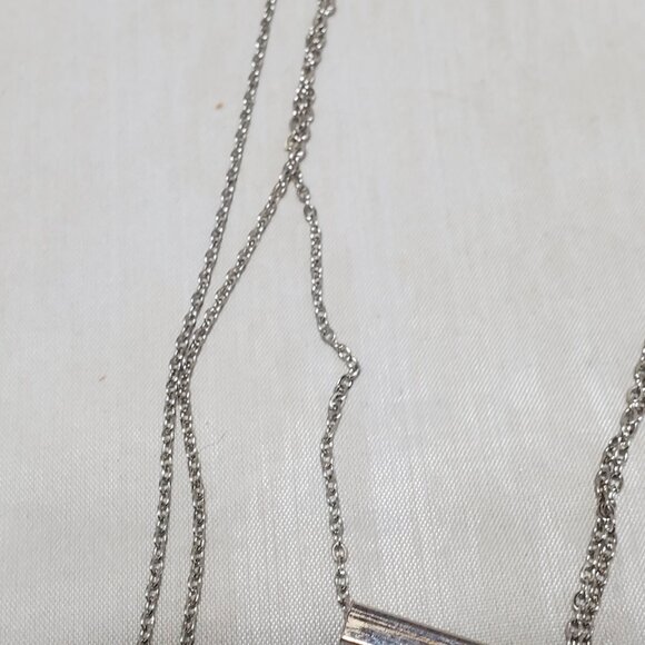 Macy’s 3-Row Silver Chain Necklace - Picture 3 of 6
